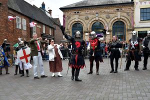 St Georges Day 2022 - Town Mayor, Mayoress & Knights